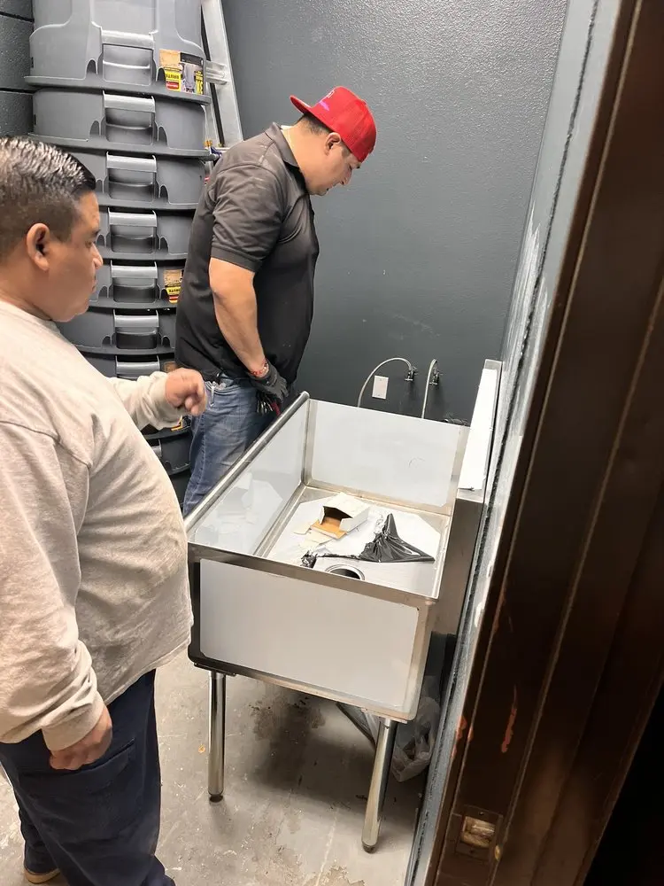 Commercial plumbing and sink installation in Parlin