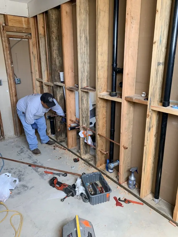 Commercial rough-in plumbing for Gas Line Repair in Parlin